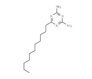 2,4-Diamino-6-undecyl-1,3,5-triazine (CAS 2533-34-8) - chemical structure image