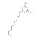 2,4-Diamino-6-undecyl-1,3,5-triazine (CAS 2533-34-8) - chemical structure image