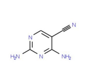 2,4-Diaminopyrimidine-5-carbonitrile (CAS 16462-27-4) - chemical structure image