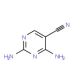 2,4-Diaminopyrimidine-5-carbonitrile (CAS 16462-27-4) - chemical structure image