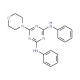 2,4-Dianilino-6-(4-morpholinyl)-1,3,5-triazine (CAS 43167-79-9) - chemical structure image