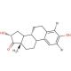 2,4-Dibromo-16α-hydroxyestrone (CAS 79258-14-3) - chemical structure image