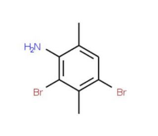 2,4-Dibromo-3,6-dimethylaniline (CAS 26829-89-0) - chemical structure image