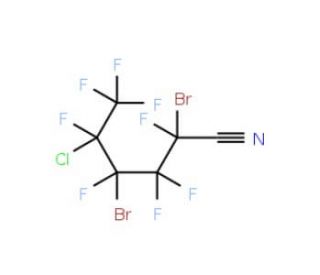 2,4-Dibromo-5-chlorooctafluoro-pentanonitrile - chemical structure image