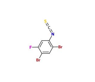 2,4-Dibromo-5-fluorophenyl isothiocyanate - chemical structure image