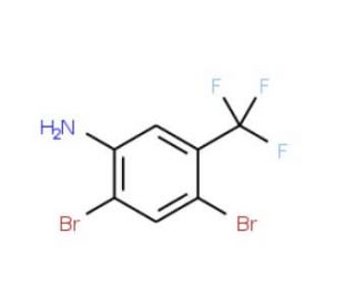 2,4-Dibromo-5-(trifluoromethyl)aniline (CAS 24115-24-0) - chemical structure image