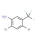 2,4-Dibromo-5-(trifluoromethyl)aniline (CAS 24115-24-0) - chemical structure image