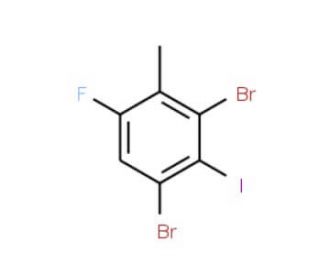 2,4-Dibromo-6-fluoro-3-iodotoluene - chemical structure image