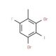 2,4-Dibromo-6-fluoro-3-iodotoluene - chemical structure image