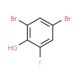2,4-Dibromo-6-fluorophenol (CAS 576-86-3) - chemical structure image