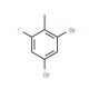 2,4-Dibromo-6-fluorotoluene - chemical structure image