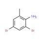 2,4-Dibromo-6-methylaniline (CAS 30273-41-7) - chemical structure image