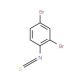 2,4-Dibromophenyl isothiocyanate (CAS 13037-63-3) - chemical structure image