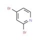 2,4-Dibromopyridine (CAS 58530-53-3) - chemical structure image