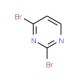 2,4-Dibromopyrimidine (CAS 3921-01-5) - chemical structure image