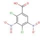 2,4-Dichloro-3,5-dinitrobenzoic acid (CAS 52729-03-0) - chemical structure image