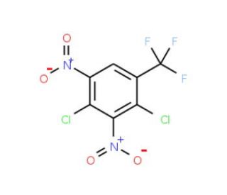 2,4-Dichloro-3,5-dinitrobenzotrifluoride (CAS 29091-09-6) - chemical structure image