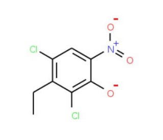 2,4-Dichloro-3-ethyl-6-nitrophenol (CAS 99817-36-4) - chemical structure image