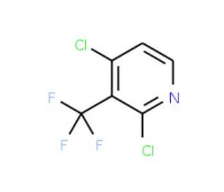 2,4-Dichloro-3-(trifluoromethyl)pyridine (CAS 1186194-98-8) - chemical structure image