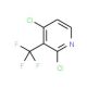 2,4-Dichloro-3-(trifluoromethyl)pyridine (CAS 1186194-98-8) - chemical structure image