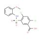 2,4-Dichloro-5-(2-methoxy-phenylsulfamoyl)-benzoic acid - chemical structure image