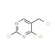 2,4-Dichloro-5-(chloromethyl)pyrimidine (CAS 7627-38-5) - chemical structure image