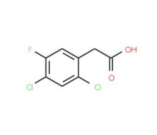 2,4-Dichloro-5-fluorophenylacetic acid - chemical structure image