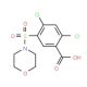 2,4-Dichloro-5-(morpholine-4-sulfonyl)-benzoic acid - chemical structure image