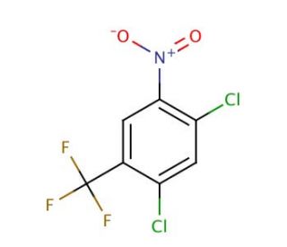 2,4-Dichloro-5-nitrobenzotrifluoride (CAS 400-70-4) - chemical structure image
