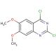 2,4-Dichloro-6,7-dimethoxyquinazoline (CAS 27631-29-4) - chemical structure image