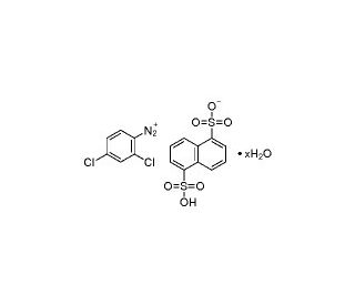 2,4-Dichlorobenzenediazonium 1,5-naphthalenedisulfonate (CAS 123333-91-5) - chemical structure image