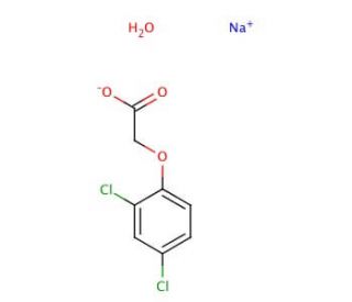 (2,4-Dichlorophenoxy)acetic acid sodium salt monohydrate (CAS 7084-86-8) - chemical structure image