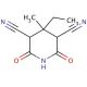 2,4-Dicyano-3-ethyl-3-methylglutarimide (CAS 1135-62-2) - chemical structure image