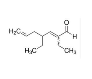 2,4-Diethyl-2,6-heptadienal, mixture of isomers (CAS 85136-07-8) - chemical structure image