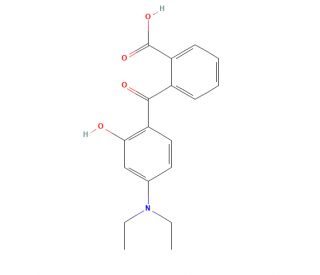 2-(4-Diethylamino-2-hydroxybenzoyl)benzoic acid (CAS 5809-23-4) - chemical structure image