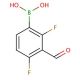2,4-Difluoro-3-formylphenylboronic acid (CAS 870718-06-2) - chemical structure image