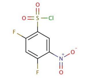 2,4-difluoro-5-nitrobenzenesulfonyl chloride - chemical structure image