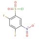2,4-difluoro-5-nitrobenzenesulfonyl chloride - chemical structure image