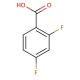 2,4-Difluorobenzoic acid (CAS 1583-58-0) - chemical structure image