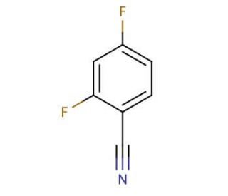 2,4-Difluorobenzonitrile (CAS 3939-09-1) - chemical structure image