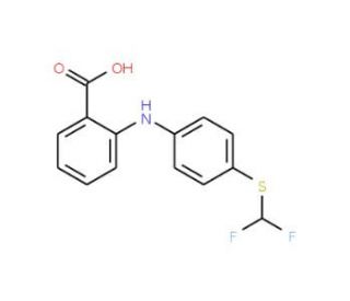 2-(4-Difluoromethylsulfanyl-phenylamino)-benzoic acid (CAS 51679-50-6) - chemical structure image