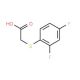 [(2,4-difluorophenyl)thio]acetic acid - chemical structure image