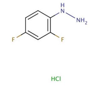 2,4-Difluorophenylhydrazine hydrochloride (CAS 51523-79-6) - chemical structure image