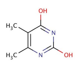 2,4-Dihydroxy-5,6-dimethylpyrimidine (CAS 26305-13-5) - chemical structure image