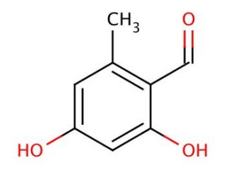 2,4-Dihydroxy-6-methylbenzaldehyde (CAS 487-69-4) - chemical structure image