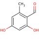 2,4-Dihydroxy-6-methylbenzaldehyde (CAS 487-69-4) - chemical structure image
