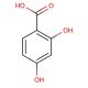2,4-Dihydroxybenzoic acid (CAS 89-86-1) - chemical structure image