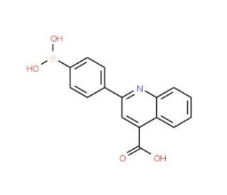 2-(4-Dihydroxyborane)phenyl-4-carboxyquinoline (CAS 373384-17-9) - chemical structure image