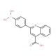 2-(4-Dihydroxyborane)phenyl-4-carboxyquinoline (CAS 373384-17-9) - chemical structure image
