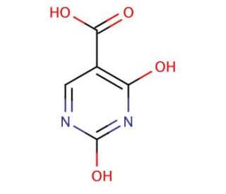 2,4-Dihydroxypyrimidine-5-carboxylic acid (CAS 23945-44-0) - chemical structure image